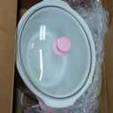 Paris Hilton 6-Quart Manual Slow Cooker, Features Three Settings (Low, High, Warm), Naturally Nonstick and Dishwasher Safe Stoneware Insert, Family Sized Capacity, Pink