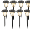 MAGGIFT 8 Pack Outdoor Solar Lights - Waterproof, Solar Pathway & Garden Lights for Yard & Patio, Solar Powered for Driveway