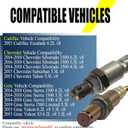 4PCS Downstream and Upstream Oxygen O2 Sensor Compatible with Cadillac Escalade, Chevrolet Silverado 1500 Suburban Tahoe, Gmc Sierra 1500/ Sierra 1500 Limited/Yukon/Yukon XL 6.2L 5.3L 4.3L