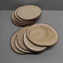 10 Pack Natural Paulownia Wood Slices 8-9 Inches,Wood Slices for Centerpieces Table Decorations,Unfinished Rounds for Crafts, for Rustic Wedding Decoration Projects