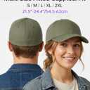 Zylioo XXL Men's Baseball Cap with Closed Back,Non Adjustable Fitted Caps for Big Heads,Oversize Stretchy Baseball Hats (Green, XL)