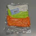 Women's Neon Scrunch Crew Socks 80s 90s Retro 3-Pack Cotton Stacked Boot Calf Cozy Ribbed Slouchy Socks Size 5-10 (1-white/Neon Green/Neon Orange)