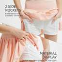 2 x BebreezChic Girl's Tennis Skirt Athletic Pleated High Waisted Kid's Mini Skort Sport Uniform with Pockets Golf Running (Pink)