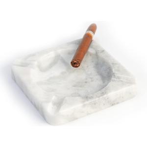 Koville African Natural Marble Ashtray, 7.28" Large Square Cigarettes Ash Tray, Cool Ashtrays for Patio, Indoor, Smoking Accessory for Home Office Hotel Decor(Namib Fantasy)