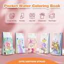 Paint with Water Coloring Books for Kids - 2 Pack, Pocket Mess Free Watercolor Painting Kit, Water Color Paint Set Arts and Crafts Gift for Girls Ages 4 5 6 7 8+, Travel Activity Toy