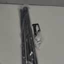 Curtain Rods for Window 32 to 62, Black 5/8 inch Splicing Single Window Curtain Rod Set with Brackets