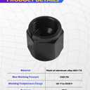 2PCS Car Horn Cover Plugs,Flare Plug,Car Accessories,Automotive Cap Plugs,Bell Mouth Cover Plug,Aluminum Swivel Hex Head Nut Port Adapter,Used in Oil,Fuel,Water,Fluid and Air Pipelines (10AN)