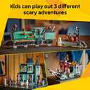 LEGO Creator 3 in 1 Haunted Mansion Building Toy for Kids - Halloween Building Blocks & Learning Toy for Girls & Boys, Ages 9+ - Build a Haunted House, Train, or Ship - Gift for Birthdays - 31167