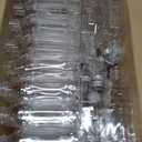 50 Pack 12 oz Plastic Juice Bottles with Caps,PET,Silver