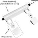 Toilet Seat Hinge Kit for Elongated Toilet Seat Compatible with Kohler 1150464-0, Slow and Quiet Close Design, White