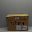 Mid Century Modern Nightstand with Charging Station, Modern Bedside Table with Fluted Drawer and Storage Shelf, End Side Tables Living Room for Bedroom, Office (Rustic Brwon)