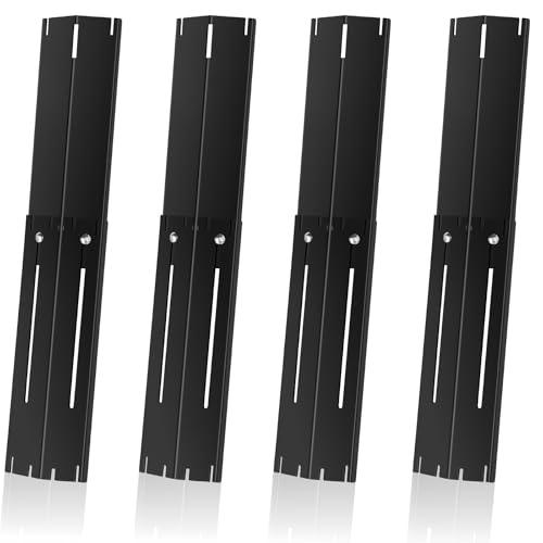 Universal Porcelain Steel Adjustable Grill Heat Plates Heat Tents Heat Shields Grill Burner Cover,Compatible with Charbroil, Nexgrill, Brinkmann, Dyna Glo etc.,Extends from 11.75" up to 21" L, 4 Pack