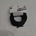 GE RG6 Coaxial Cable, 25 Ft. F-Type Connectors, Double Shielded Coax, Input output, Low Loss Coax, Ideal for TV Antenna, DVR, VCR, Satellite Receiver, Cable Box, Home Theater, Black, 33598