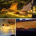 Moobibear LED String Lights, 99ft 300 LEDs Fairy Lights Plug in, Dimmable Outdoor Tree Lights, UL-Listed Warm White Copper String Lights Remote Control for Room Garden Party Christmas Festival Decor