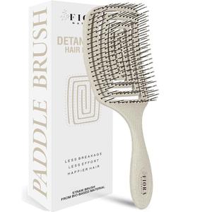 Fiora Naturals Paddle Hair Brush for Thick Hair - Detangler Brush for women - Vented Hairbrush for Gentle Detangling, Best Hair Brush for Wet or Dry Hair