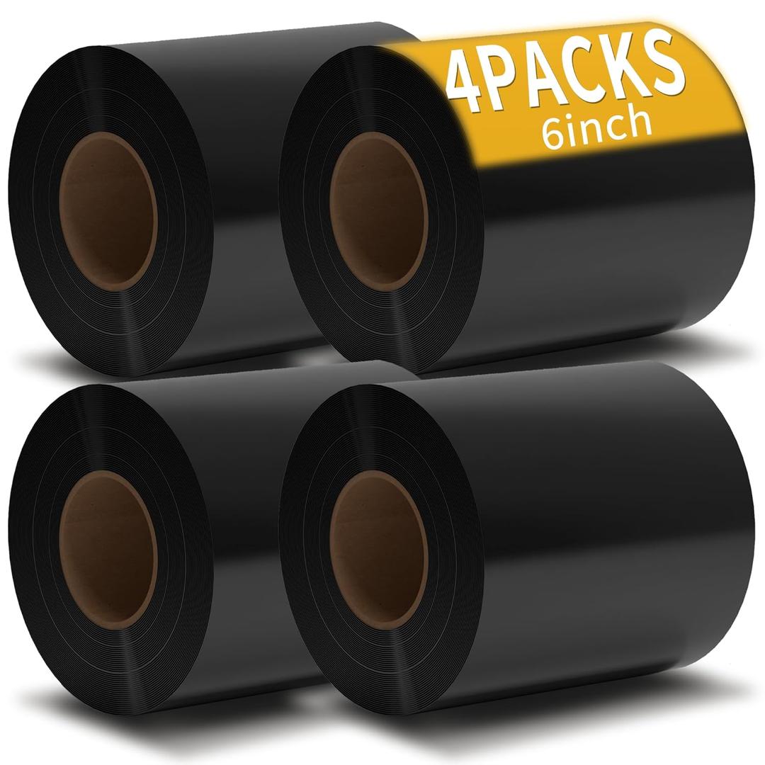 Butyl Sealant Tape for Decking, 6" x 50' Flashing Joist Tape for Decking Building Joists, 4 Rolls Waterproof Deck Joist Tape for Wood Joists Decks Beams Roof Extend Deck Tape