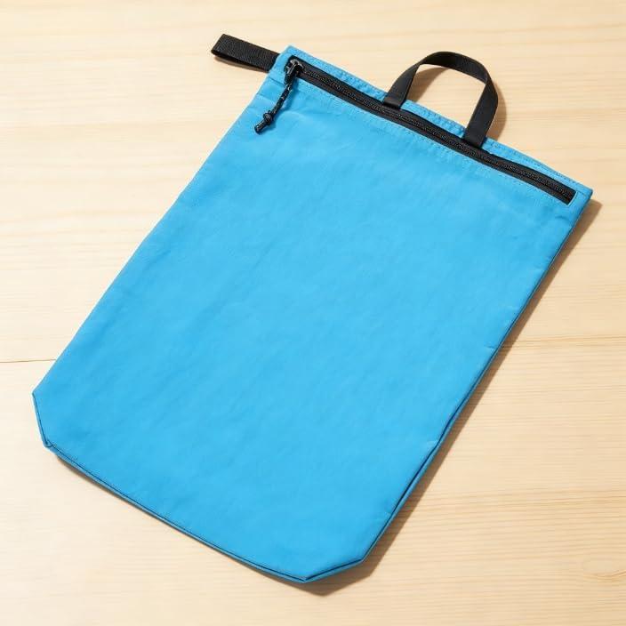 Wet Dry Travel Storage Bag Waterproof Zipper Organizer with Handle for Swimwear Clothes Toiletries and Small Accessories (Blue)