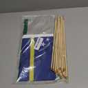 12 Pack Small Curacao Flag Stick 5.3'' x 8.3'' - Handheld Curacao Flags with Wooden Sticks Spear Top, Mini Country Flag Hand Waving Sticks for National Day Curacao Party Decorations