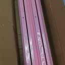 LUMIVIA Mahjong Racks with Pushers, Pink Wooden American Mahjong Tile Pushers and Racks Set of 4, with White Printed Mahjong Racks Drawstring Bag, Mahjong Accessories (19.68 Inches)