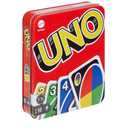 Mattel Games UNO Card Game in Travel & Storage Tin for Kid, Adult & Family Nights & Parties, Color Blind Accessible & Customizable Deck