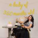 4 x UgyDuky Gold Glitter Happy Birthday Banner, 360 Months Party Decorations, Wall Door Banners for Women Men (30 Years old)