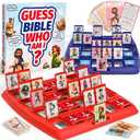 Garybank Guess Bible Who Am I Games for Kids, 24 Holy Bible Characters with Life Story & Verse Cards, Bible Trivia Study Supplies for Sunday School, Youth Group & Teens, Christian Catholic Gifts