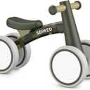 SEREED Baby Balance Bike for 1 Year Old Boys Girls 12-24 Month Toddler Balance Bike, 4 Wheels Toddler First Bike, First Birthday Gifts