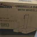 Umbrella Base with Wheels and Handle, 120lbs Heavy Duty Umbrella Stand