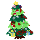 1pc Christmas Tree Kit for Boy Girl Creative Handmade Table Decor Accessories Lights Educational Ornament for Fun Skill Development for Holiday Crafting