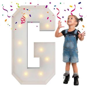 3FT Marquee Light Up Letters, Large Marquee Letters, Big Letters For Engagement Wedding 2026 Graduation Grad Decorations Birthday Party Backdrop Decor, Balloon Arch Kit Letter G