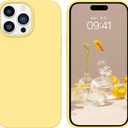 BENTOBEN for iPhone 14 Pro Max Case, Soft Silicone Gel Rubber Bumper Microfiber Lining Hard Back Shockproof Protective Phone Cover for iPhone 14 Pro Max 6.7", Yellow