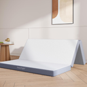 Sweetnight 4-Inch Tri-Fold Memory Foam Mattress Topper, Queen Foldable Mattress with Washable Cover, Medium-Firm Feel, Non-Slip Bottom, Ideal for RV Travel, Camping, Guest Room, Floor Use
