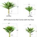 Velener Artificial Agave Plant Set,18 Inch, Faux Aesthetic Plants for Home Decor, Realistic UV Resistant Fake Agave Plants Without Pot, Set of 2