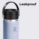 Hydro Flask Flex Sip Coffee Tumbler – Insulated Stainless Steel, Non Spill, Leak Proof Travel Coffee Cup 20 Oz Surf Blue