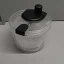 Cambom Salad Spinner Lettuce Spinner, Wash, Spin & Dry Salad Greens, Vegetable Washer Salad Dryer With Rotary Handle for Fruits & Vegetables, High Efficiency Vegetable Spinner Kitchen Gadget 3Qt Black