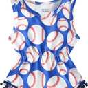 UNICOMIDEA Baby Girls Outfit Newborn Romper Jumpsuits Sleeveless One-Piece Clothes Bodysuit with Headband (Baseball), Size: 2T