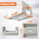 10PCS 6x6 Post Base for Concrete Heavy Duty White E-Coated