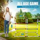 Ladder Toss Outdoor Game Set - Win SPORTS Indoor Ladder Ball Toss Game with 6 Weighted Bolos, Carrying Case and Sand Weighted PVC Piping,Games for Adults, Kids, Family