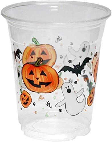 Party Essentials N122087-3 Soft Plastic Cup, 12-Ounce Capacity, Halloween Printing (Case of 20), 20Count Party Essentials N122087-3 Soft Plastic Cup, 12-Ounce Capacity, Halloween Printing (Case of 20), 20Count