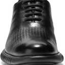 Cole Haan mens 2.zerogrand Laser Wingtip Lined Oxford, Black Leather/Black, 10 US
