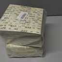 2 x 100 PCS Book Club Due Date Card Napkins Library Paper Napkins Vintage Party Decorations Books Lover, 13 x 13 inches
