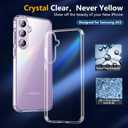 2 x SPIDERCASE for Samsung Galaxy A35 5G Case, [10 FT Military Grade Drop Protection][Not Yellowing][2 Pcs Screen Protectors & Camera Lens Protectors] Slim Case for Samsung A35 6.6 inch,Clear