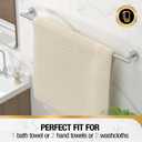 HITSLAM Brushed Nickel 30 Inch Towel Bar for Bathroom, SUS304 Stainless Steel Bathroom Towel Rack Wall Mounted, Modern Home Decor Bath Towel Holder with Hardware Accessories (Total Length 31.6 Inch)