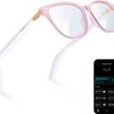 AI Smart Glasses for Men & Women Powered by ChatGPT, Real-Time Translation, Bluetooth Glasses with Photochromic Lens, Music & Hands-Free Calling, UV & Blue Light Protection, Thin Temples