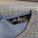 Allegra K Tweed Dress for Women's Crew Neck Wear to Work Office Bodycon Pencil Midi Dress (Blue, XS)