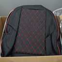 F150 Seat Covers, Custom Ford F150 Truck Seat Cover Fit for 2015-2025 F150 and 2017-2025 F250 F350 F450 Super Duty Crew Cab XL XLT Lariat King Ranch Platinum (Black red, Front and Rear(5 seats))