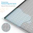 Filmicy Pee Pad Holder for Dogs,Silicone Dog Puppy Pad Holder, 24 x 24 No Spill Raised Lip High Edge,Portable, Leak-Proof Mat Holder for Dog Training Pads,Square Potty Trays for Home Floor Protection