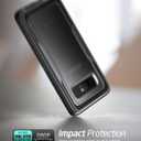 i-Blason Case for Galaxy Note 8, Magma Series Built-in Screen Protective Clear Back Cover with Holster Heavy Duty Belt Clip Shell (Black)