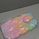 Cloud Wrist Rest Keyboard, Cloud Palm Rest Set with PU Leather Memory Foam, Cute Keyboard Rest for Wrist Support and Arm Rest, Desk Cloud Wrist Pad for PC/Gaming/Hand Cushion/Computer-Rainbow