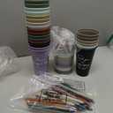 LemonRoad 36 Pcs Employee Appreciation Gifts Set,Staff Coworker Gift Bulk 16 Oz Plastic Tumbler Cups with Lid Straw Spiral Notebook Pen Thank You Gift for Team Office (Lively,Morandi)